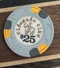 Eldorado Club Casino Chip   25 El Dorado Casino Chip