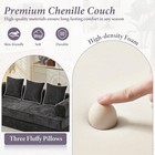 Futon Sofa Bed Modular Convertible Folding 3 Seater Sleeper Sofa Couch Black