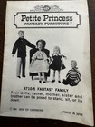 Vintage Ideal Petite Princess Family  9710-5   Dollhouse Accessories 1964 Japan