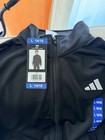Adidas Tricot Jacket Youth L Nwt 14-16 Black