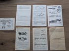 Lionel Postwar Original Instruction Sheets  Dated 60s  Lot Of 7