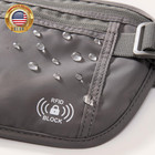 Unisex Rfid Anti Theft Waist Pouch Money Belt For Travel  Blocking Hidden Wallet
