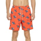Life Is Good Men s Floatie Print Board Shorts Mango Orange  Medium
