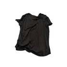 Nike Womens Dri-fit Training Top Black Short Sleeve High Low Hem Size Large