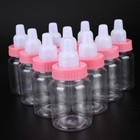 24 Fillable Bottles Baby Shower Favors Plain Pink Party Decorations Girl Boy