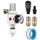 1 4  Npt Compressed Air Filter Regulator Combo Piggyback  5 Micron Brass Elem   