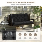 Porch Swing Cushion With Backrest waterproof Bench Cushion For Outdoor Furnit   