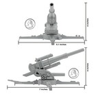 Bmc Marx Recast Battleground Ww2 German 88mm Field Artillery Plastic Army Men