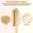 Bath Body Brush  Double Sided Shower Back Scrubber  Long Handle Skin Exfoliating