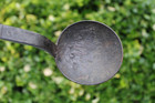 Antique 18th   19th Century Forged Iron Decorated Folk Art Fireplace Spoon -15 