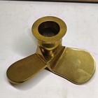 Brass Boat Propeller Candle Holder Nautical Maritime 4-1 4  