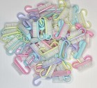34 Manual Plastic Nail Cleaning Brush  Multicolor Nail Brush Set