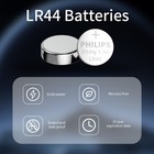 40x Philips Lr44 Button Cell 1 5v Alkaline Battery Ag13 A76 357 Watch Calculator