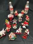Coca Cola Ornament Lot 16 Christmas Ornaments Coke Polar Bears Santa Clause     