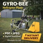 Plans-drawings Gyroplane Plans   gyro-bee    Homebuilt Gyroplane Gyro-bee-pdf   Jpg