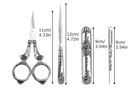Embroidery Scissors And Case complete Vintage Sewing Tools With Needle