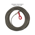 Carbon Steel Winch Cable With Self Locking Swivel Hook 9 16 Inch X 150 Feet