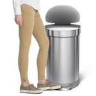 Simplehuman 45l Semi-round Step Trash Can-williams Sonoma 44171