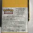 Ultra Pro Pokemon Pikachu Yellow Leatherette Flip Box Card Case Magnet Closure