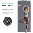 Extra Wide Yoga Mat Non Slip   72 l X 32 w  0 24  Thick  Large Fitness Exerci   