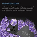 Jewelers Loupe  Pocket Magnifying Glass With Led Light   Dual Lenses