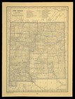 Ca 1930 New Mexico Railroad Map Depot Towns Santa Fe Historic Original Atlas Map