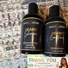 Bask   Lather Beard Care Set Shampoo Conditioner Oil Balm Sulfate-free Mint