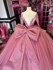 Quinceanera Dresss Sparkly Bow Sweet 15 16 Detachable Dress Accessories Prom