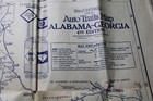 C1923 Auto Trails Map Of Alabama   Georgia