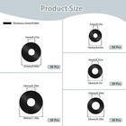 150 Pcs 5 Sizes Rubber Washers Assortment Kit  16 18 20 25 30mm Flat Rubber Wash