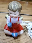 Vintage Underwriter s Laboratories Portable Lamp-girl-night Light Perfume Burner