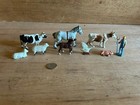 Farm Animal Junk Drawer Lot Vintage Toy Figurine Mini England Farmer Horse Cow