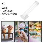  Clear Ice Cream Cone Holder Plastic Ice Cream Cone Dispenser Reusable Ice Cream