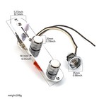 Loaded 3 Way Guitar Control Plate 0 022  f Capacitor Jack 250k Pots For Tele Tl