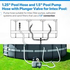 Pool Hoses For Intex Above Ground And Pump  59 Inches  Gray