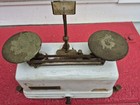 Rare Vintage Forsion Balancer Scale Porcelain  cast Iron