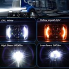 4pcs Fit 1982-1992 Chevrolet Camaro Z28 4x6  Led Headlights Halo Drl Hi-lo Beam