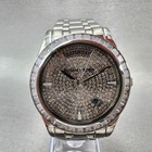 Michael Kors Kiley Watch Women 35mm Crystal Dial   Bezel Dadyate Silver Tone
