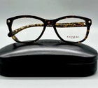 Coach Hc 6095   5394 Unisex Eyeglasses 52-16-135mm -dark Tort Gold 100  Original
