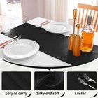10 Pcs 12x108 Inch Satin Silk Table Runner Wedding Party Banquet Decor Black