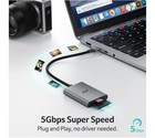 Sd Reader Usb A 3 0 To Micro Memory Card Reader  Aluminum Dual Slot Sd To Usb