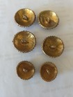 Vintage Brass   Enamel Buttons Sunburst Design 2 Sizes