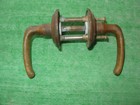 Antique Vintage Brass Door Handle Set  parts Or Repair 