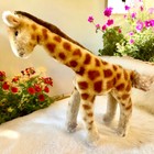Vintage Steiff Giraffe Mohair Plush 11  Missing Button   Tag
