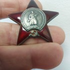 Ussr Order Red Star Medal Badge Russia Vintage Soviet Silver Original  2 236 295