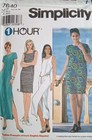 Simplicity Uncut Pattern 7640 Misses Size 12-14-16 One Hour Pullover Tank Dress