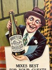Vintage C  1930 Marquette Club Ginger Ale Sign Coca Cola 7up Pepsi Orange Crush