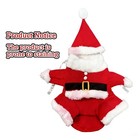 Cute Dog Santa Claus Outfit Christmas Costume For Small Dogs Cats Yorkie Cosplay