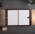     new Coach Signature Notebook      journal       Planner Refillable Walnut Black Ccp97