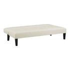 Naomi Home Button Tufted Futon  Cream